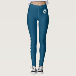 Moderne kattenmoeder huisdierliefhebber blauw en w leggings