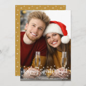 Moderne KEEPING SPIRITS BRIGHT Script Sprookjesver Feestdagenkaart (Voorkant / Achterkant)