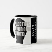 Moderne Keepsake Foto (upload & creëer) Mok (Voorkant links)