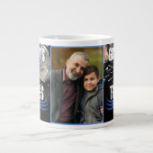 Moderne Keepsake Grootvader Opa Familiefoto Grote Koffiekop (Voorkant)