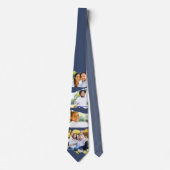 Moderne Keepsake Multi Photo Custom Afbeeldingen Stropdas (Voorkant)