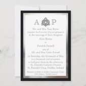 Moderne Keltische huwelijksuitnodiging Kaart (Voorkant)