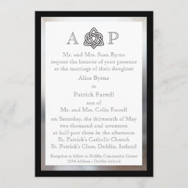 Moderne Keltische huwelijksuitnodiging Kaart