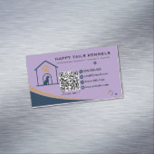 Moderne Kennel QR-code Magnetisch Visitekaartje (Voorbeeld)