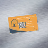 Moderne Kennel QR-code Magnetisch Visitekaartje (Voorbeeld)