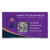 Moderne Kennel QR-code Magnetisch Visitekaartje (Voorkant)