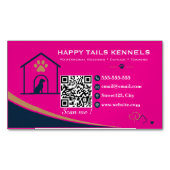 Moderne Kennel QR-code Magnetisch Visitekaartje (Voorkant)