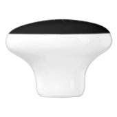 Moderne keramische knop met gele ster (Zijkant)