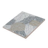 Moderne keramische Tegels met bladeren Tegeltje (Zijkant)