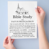 Moderne kerk, Christelijke Bijbelklasse Advert Flyer (Hand)
