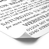 Moderne kerk, Christelijke Bijbelklasse Advert Poster (Hoek)