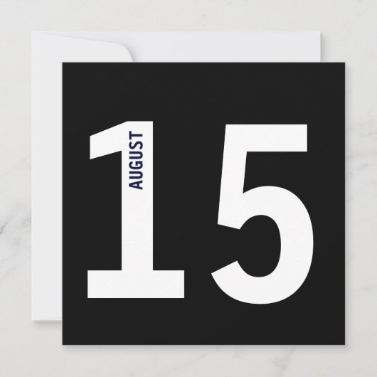 Moderne Kerkcalender Jonggezellen Afscheidsfeest Kaart (Voorkant)