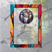 Moderne kerkdoop, toewijding of doop acryl uitnodigingen