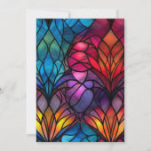 Moderne kerkdoop, toewijding of doop kaart (Achterkant)