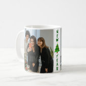 Moderne kerst 2 foto Koffie Mok (Voorkant links)