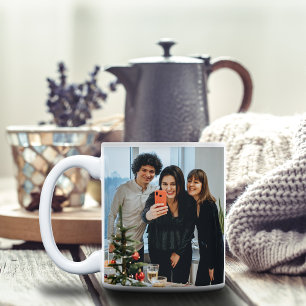Moderne kerst 2 foto Koffie Mok