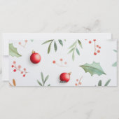 Moderne Kerst 3 Fotocollage Feestdagenkaart (Achterkant)