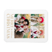 Moderne Kerst 3 Fotocollage Magneet (Horizontaal)