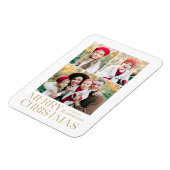 Moderne Kerst 3 Fotocollage Magneet (Linkerzijde)