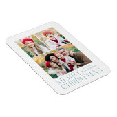 Moderne Kerst 3 Fotocollage Magneet (Rechterzijde)