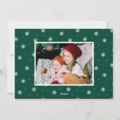 Moderne Kerst 4 Fotocollage Feestdagenkaart (Achterkant)