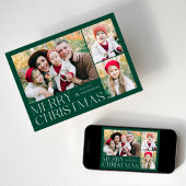 Moderne Kerst 4 Fotocollage Feestdagenkaart