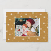 Moderne Kerst 4 Fotocollage Feestdagenkaart (Achterkant)