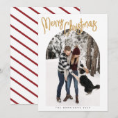 Moderne Kerst Afbeelding Vakantiekaart Feestdagenkaart (Voorkant / Achterkant)