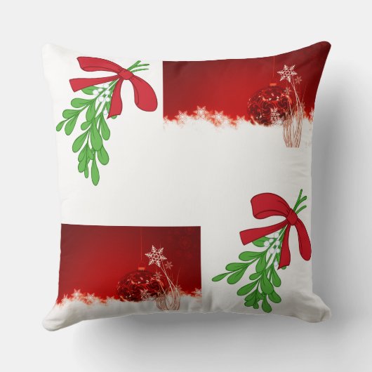"MODERNE KERST/ANDERE KANT" KERSTKUSSEN KUSSEN (Achterkant)