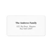 Moderne kerst Baby aankondiging fotocollage Etiket (Voorkant)