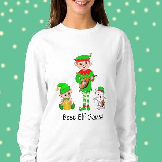 Moderne Kerst Beste Elf Squad T-Shirt