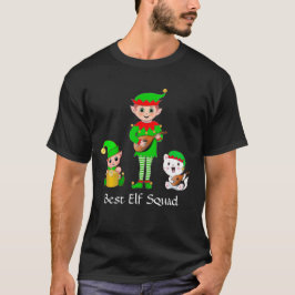 Moderne Kerst Beste Elf Team T-Shirt
