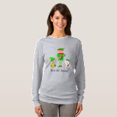 Moderne Kerst Beste Elf Team T-shirt (Voorkant volledig)