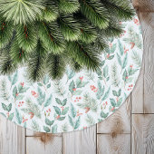Moderne Kerst Bloemen Waterverf Patroon Kerstboom Rok