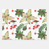 Moderne Kerst Bloemstukken Groen Inpakpapier Vel (Voorkant 2)