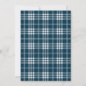 Moderne Kerst Boodschap over Zwangerschap Feestdagenkaart (Achterkant)