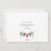 Moderne Kerst Botanische Multi foto collage Feestdagenkaart (Achterkant)