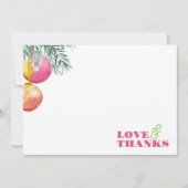 Moderne kerst briefpapier dank u Waterverf Feestdagenkaart (Voorkant)