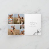 Moderne kerst collage eenvoudige vreugde foto feestdagen kaart (Binnen)