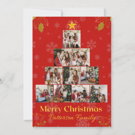 Moderne Kerst Collage Kerstkaart Kaart