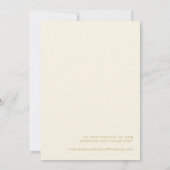 Moderne Kerst | Crème Trouwfoto-aankondiging Kaart (Achterkant)