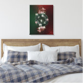 Moderne Kerst Decor Letters Canvas Muurkunst (Insitu (Slaapkamer))