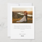 Moderne kerst | Elegante Boho Eenvoudige foto Feestdagenkaart (Achterkant)