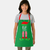 Moderne Kerst Elf Squad op groen Schort (Insitu)