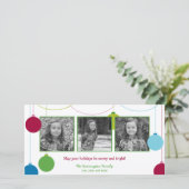 Moderne kerst- en feestdagkaarten feestdagenkaart (Staand voorkant)