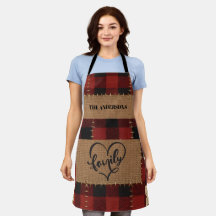Moderne Kerst Familie Naam Rood Buffalo Plaid