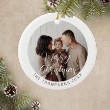 Moderne kerst familiefoto op maat
