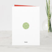 Moderne kerst feestdag met feestdag feestdagen kaart (Achterkant)