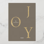 Moderne Kerst foto collage Folie Feestdagenkaart (Achterkant)