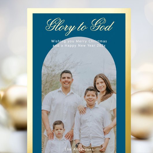 Moderne kerst foto folie Vakantie Kaart